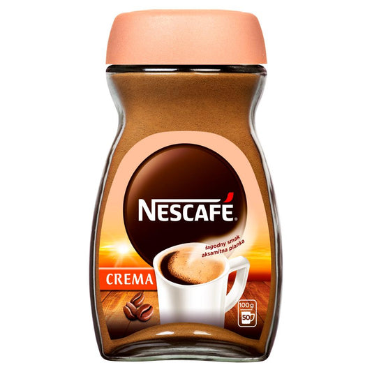 NESCAFE CREMA Instant Coffee 50 Servings Jar 100g 3.5oz