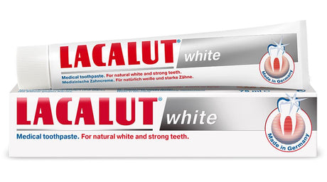 2 LACALUT WHITE Daily Whitening Toothpaste Protects from Caries 75ml