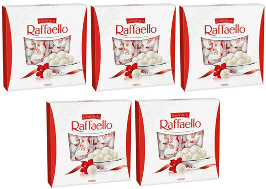 5 x FERRERO RAFFAELLO Crispy & Creamy Almond Coconut Pralines Sweets 260g 9.2oz