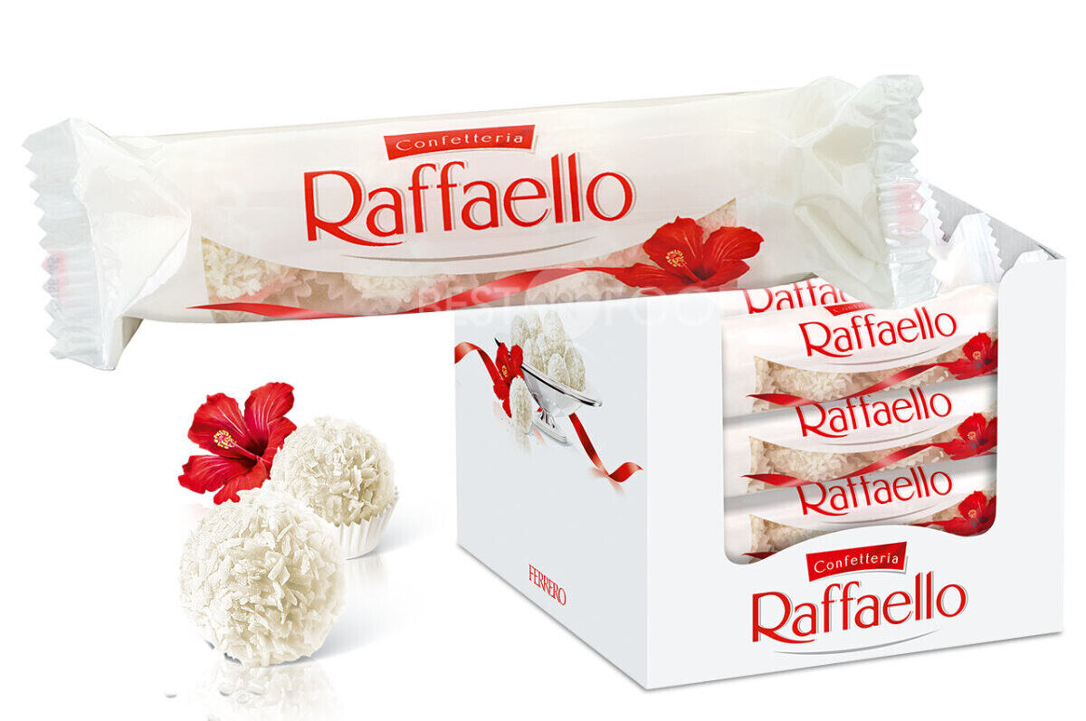 10 RAFFAELLO Crispy & Creamy Almond Coconut Waffer Candies 40g 1.4oz