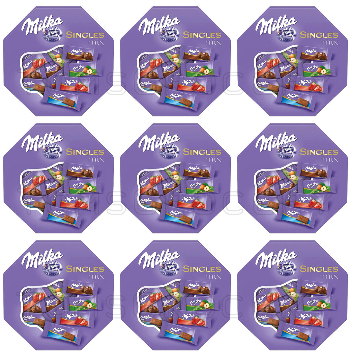 9 MILKA Naps Boxes Mini Chocolate Bars Assorted Flavor Bites 138g 4.9oz