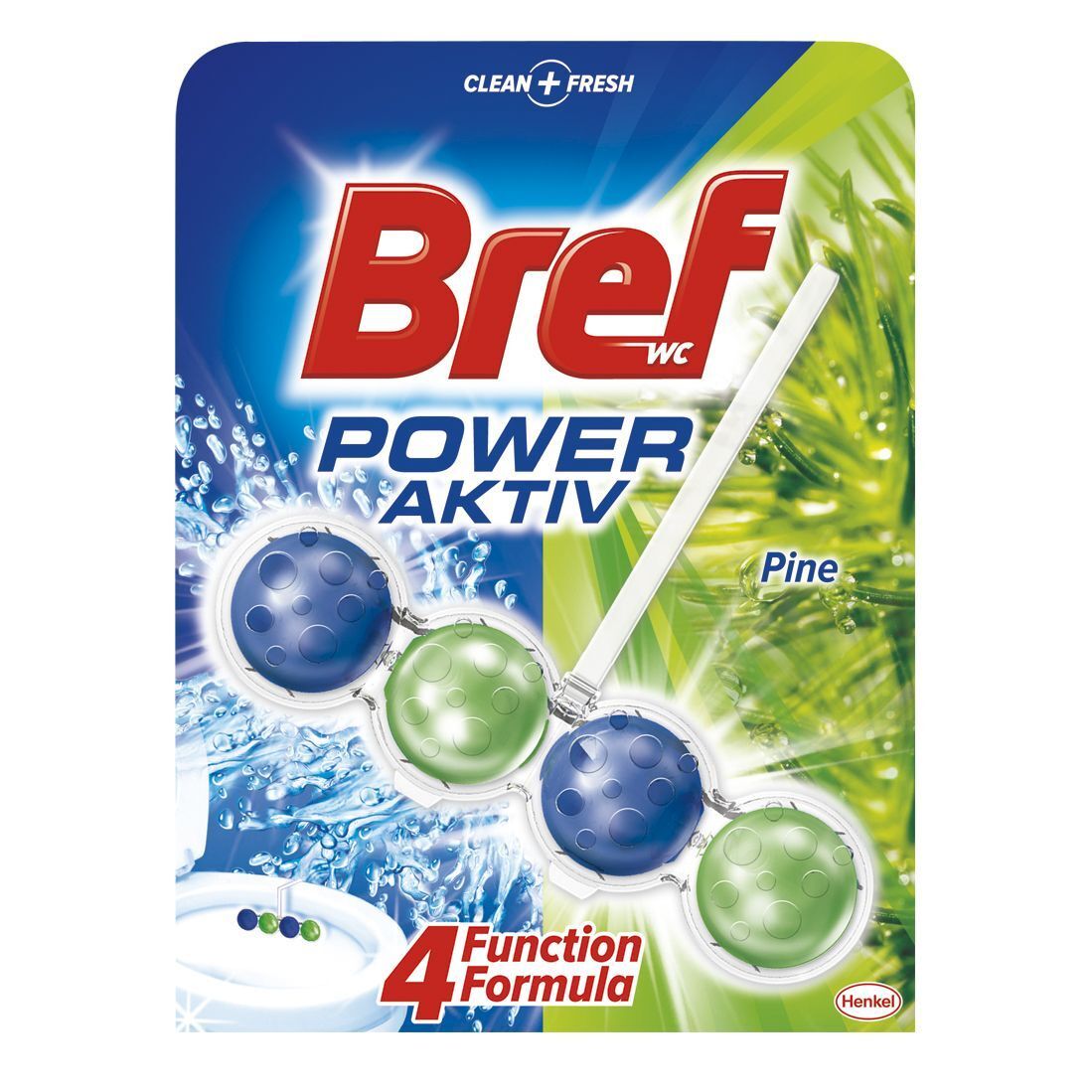 BREF WC Toilet Hangers Cleaners Rim Blocks CLEAN + FRESH Hygiene Power Aktiv