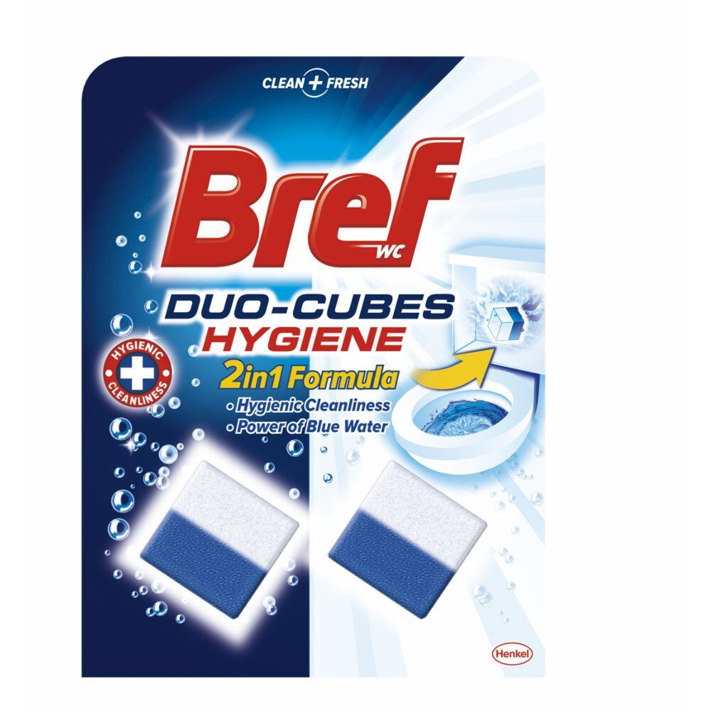 BREF WC Toilet Hangers Cleaners Rim Blocks CLEAN + FRESH Hygiene Power Aktiv