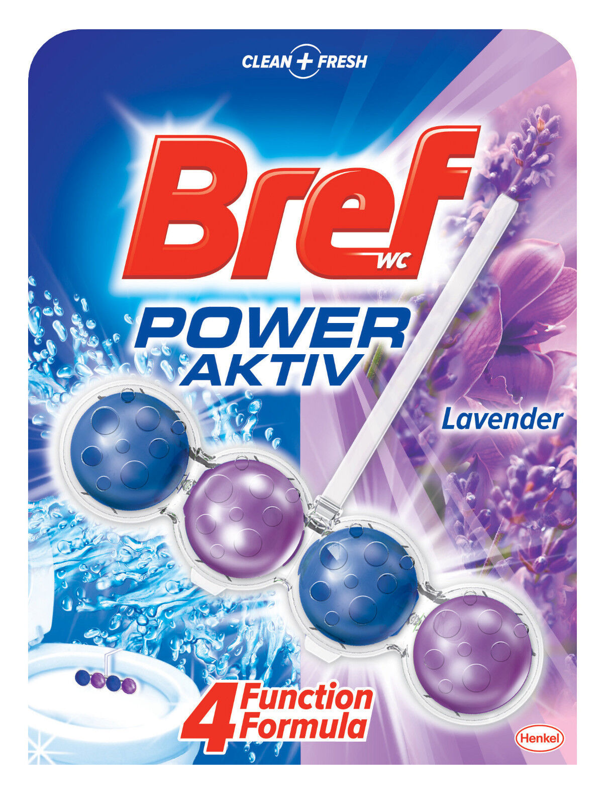 BREF WC Toilet Hangers Cleaners Rim Blocks CLEAN + FRESH Hygiene Power Aktiv