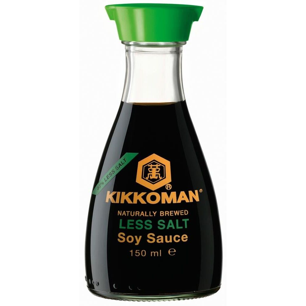 KIKKOMAN Naturally Brewed Less Salt Soy Sauce 150ml 5.1fl oz