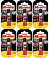 6 SUPER MOMENT UNIVERSAL Super Glue Waterproof Strong Instant Adhesive