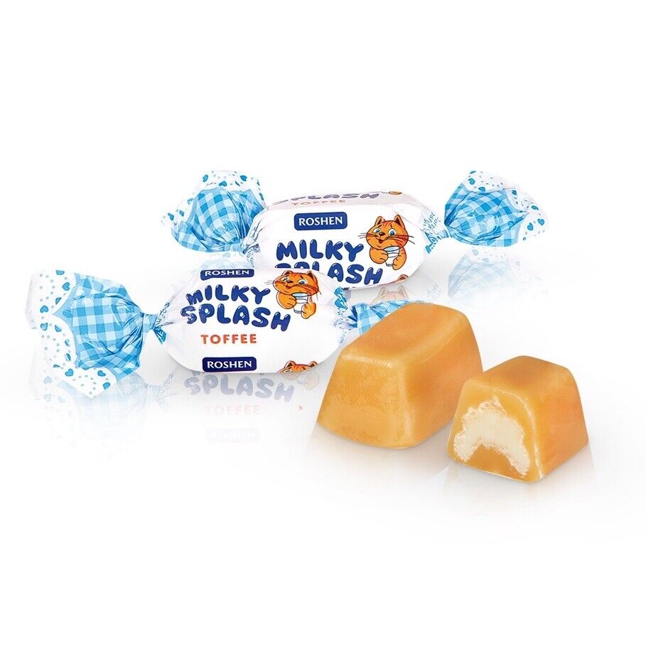 MILKY SPLASH Toffee Candy Roshen Ukrainian Sweets Party Stocking Gift Fillers