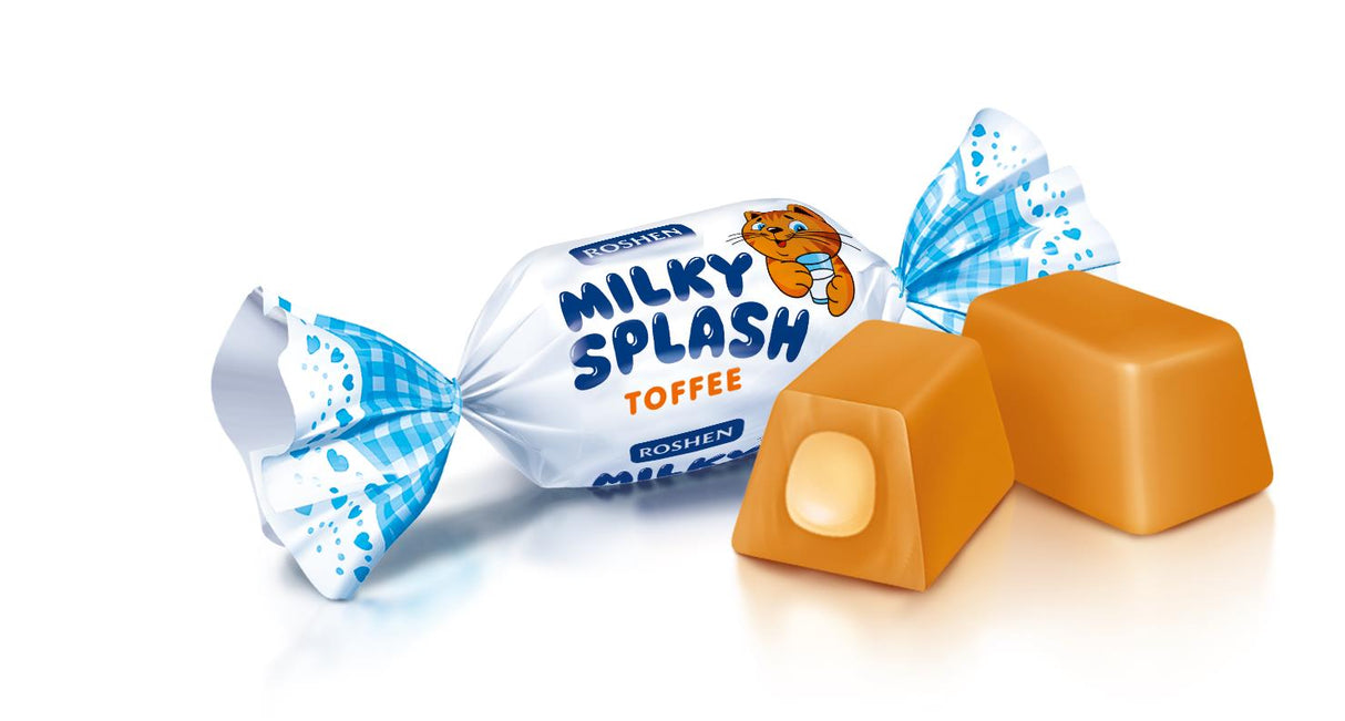 MILKY SPLASH Toffee Candy Roshen Ukrainian Sweets Party Stocking Gift Fillers