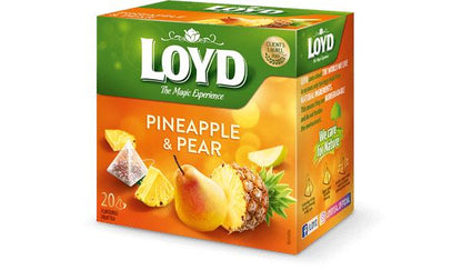 LOYD Pineapple & Pear Flavored Fruit Tea Infusion 20 Teabags Box