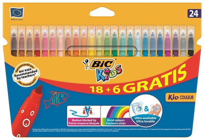 BIC Kids Visa 24-pack Coloring Felt Pens Washable