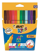 BIC Kids Visa 12-pack Coloring Felt Pens Washable