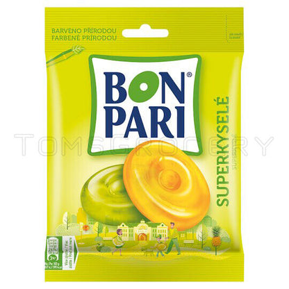 BON PARI SUPER SOUR Tropical Fruit Flavor Hard Candies Bonbons 90g 3.2oz