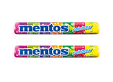 40 MENTOS RAINBOW Rolls Fruit Flavor Chewy Dragee Candy 37g 1.3oz
