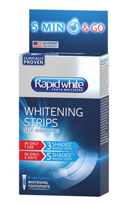 RAPID WHITE WHITENING STRIPS Express Teeth Whitening System