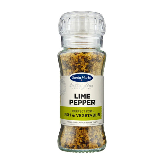 SANTA MARIA LIME PEPPER Spice Grinder Seasoning For Fish & Vegetable 90g