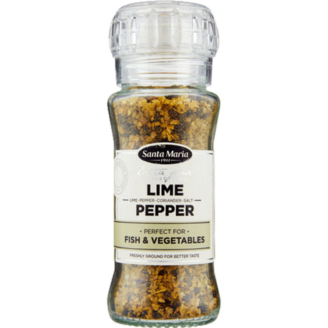 SANTA MARIA LIME PEPPER Spice Grinder Seasoning For Fish & Vegetable 90g