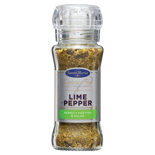 SANTA MARIA LIME PEPPER Spice Grinder Seasoning For Fish & Vegetable 90g