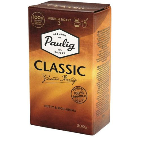 3 PAULIG CLASSIC Ground Coffee Nutty & Rich Aroma 100% Arabica 500g 17.6oz