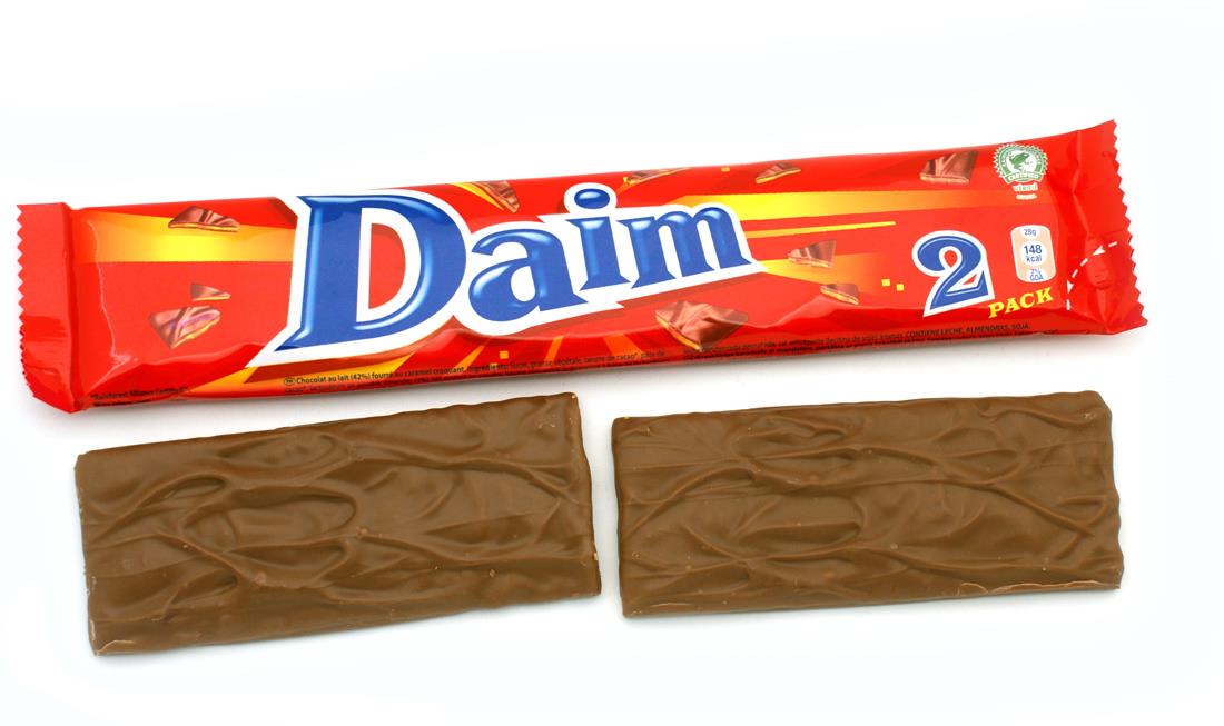 15 DAIM 2PACK Crunchy Almond & Caramel Chocolate Bars European Candy 56g 1.98oz