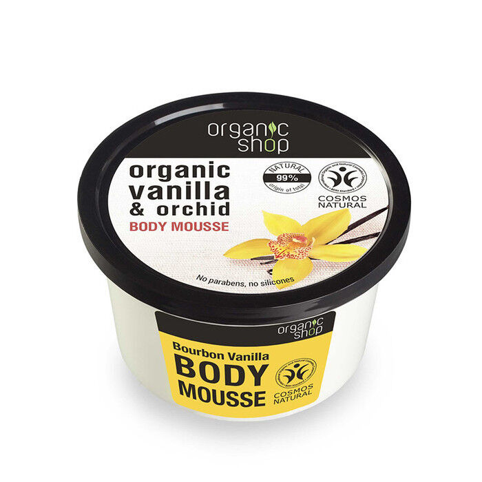 ORGANIC SHOP Bourbon Vanilla & Orchid Body Mousse 250ml 8.5 fl oz