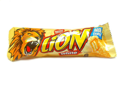 40 NESTLE LION WHITE Crisp & Creamy Chocolate Bars European Sweets Candy Snacks