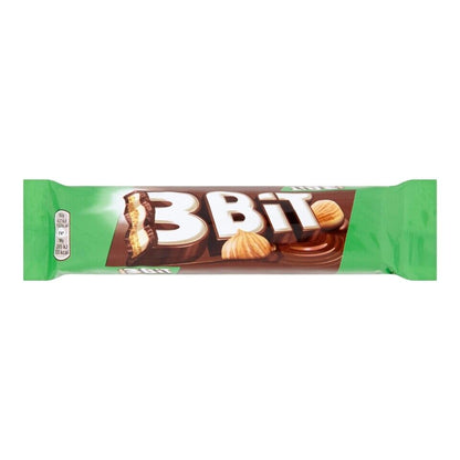 15 x 3BIT Milk Chocolate & Hazelnut Cream Covered Biscuit Bars Sweets 46g 1.6oz