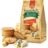 4 BRUSCHETTE MARETTI Mixed Cheese Flavor Oven Baked Bread Bites Snacks 70g 2.5oz