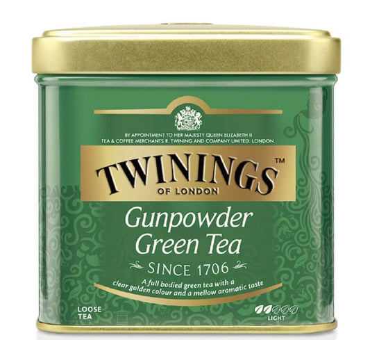 TWININGS GUNPOWDER Loose Green Tea Tin 100g 3.5oz