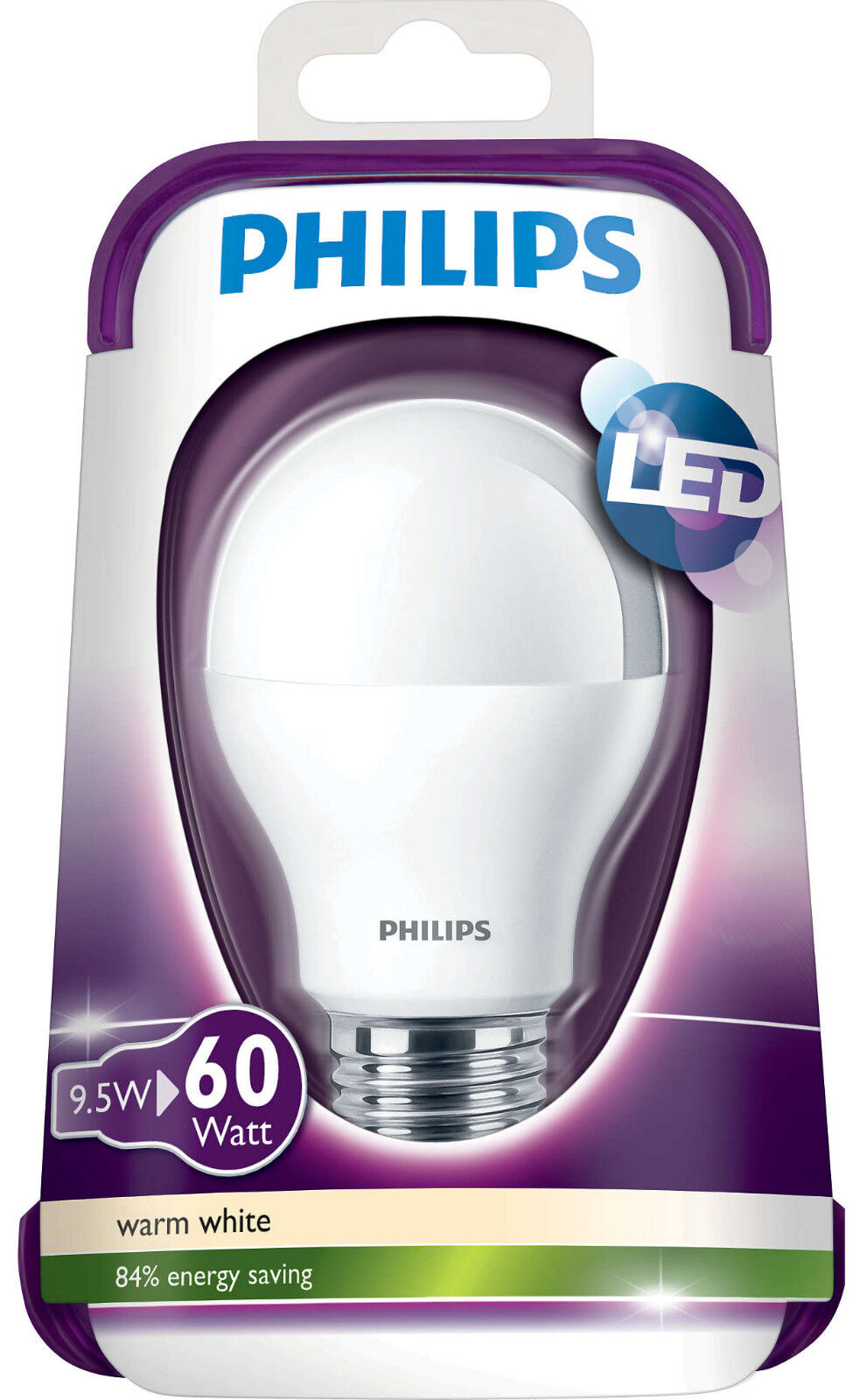 Philips LED 9W Bulb E27 Warm White (60W) 8718291193029