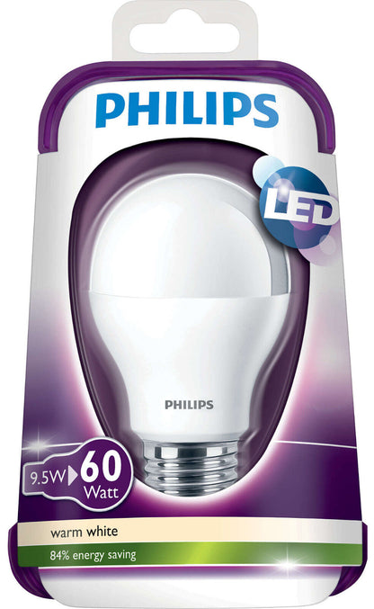 Philips LED 9W Bulb E27 Warm White (60W) 8718291193029