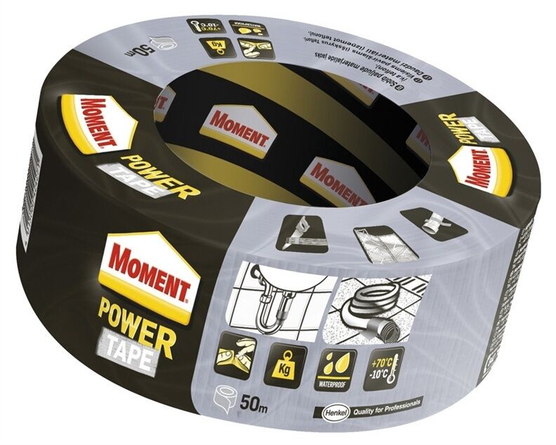 MOMENT SILVER POWER TAPE Waterproof Ultra Strong Duct Tape 50m 164ft