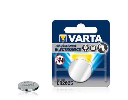VARTA Professional CR2025 Button Cell Tablet German Lithium Battery 3V