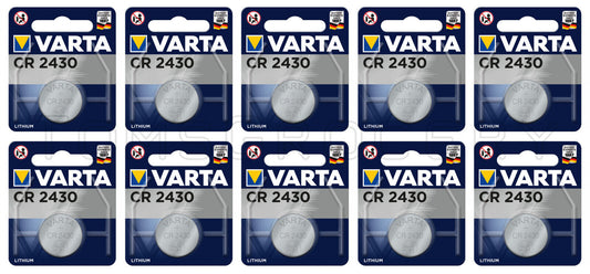 10 VARTA CR2430 Lithium Coin Batteries 6430 3V 2430 DL2430