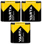 3 VARTA SUPER HEAVY DUTY 3R12 4.5V Zinc Carbon Batteries