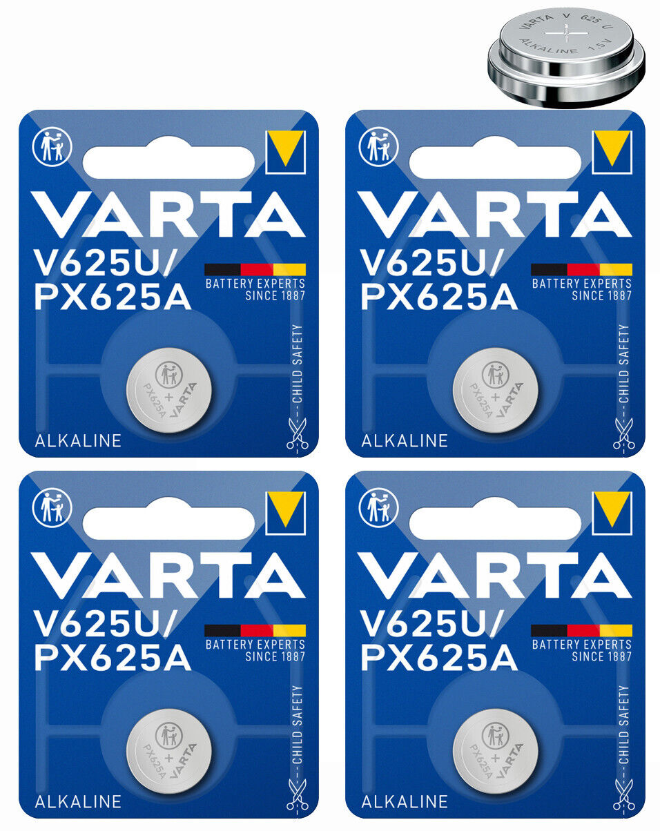 4 VARTA V625U PX625A LR9 KX625 CA16 PX625 MR9 Button Cell Batteries Long Exp