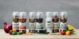 SANTA MARIA Grinders - Extra Fine Cooking Spices & Herbs Selection Premium Jars