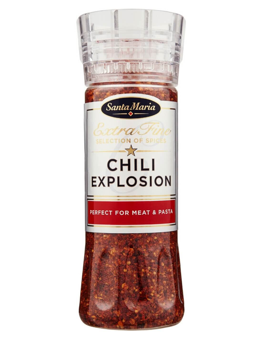 SANTA MARIA CHILI EXPLOSION Seasoning XXL Spice Grinder for Meat & Pasta 275g