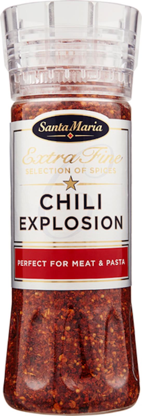 SANTA MARIA CHILI EXPLOSION Seasoning XXL Spice Grinder for Meat & Pasta 275g