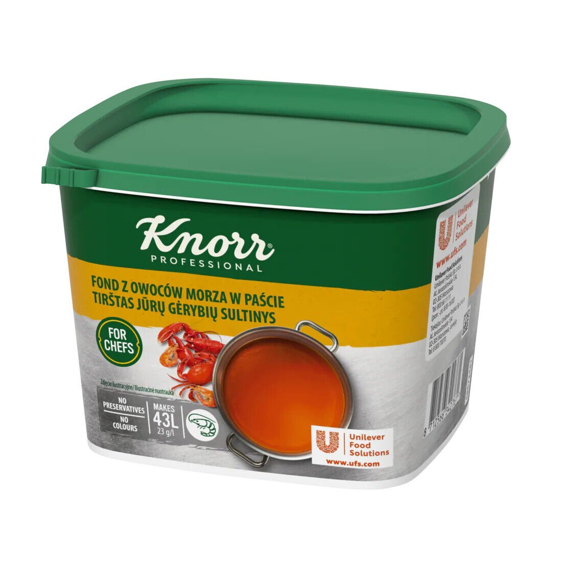 KNORR PROFESSIONAL FOR CHEFS Thick & Creamy Seafood Broth Preparation Powder 1kg