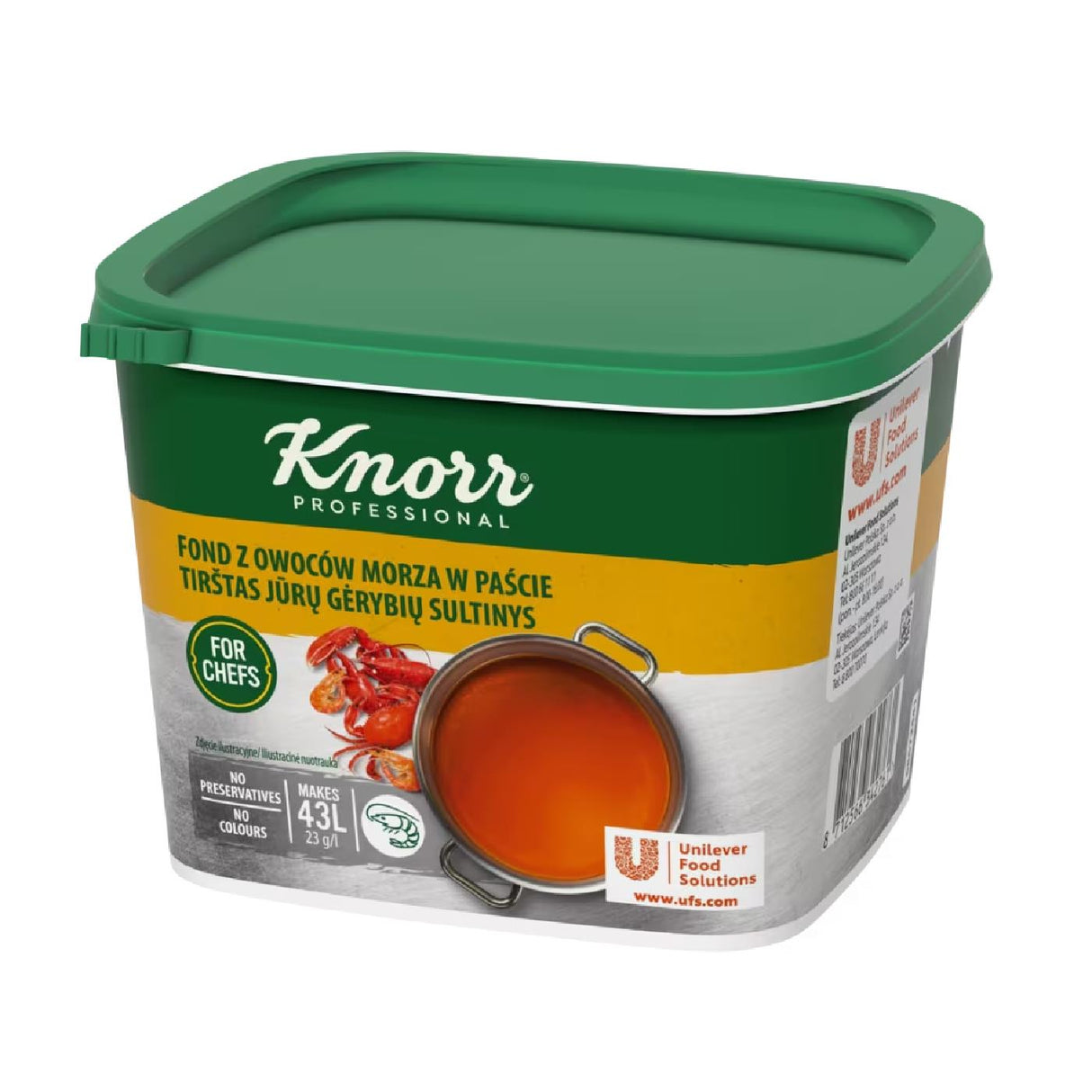 KNORR PROFESSIONAL FOR CHEFS Thick & Creamy Seafood Broth Preparation Powder 1kg