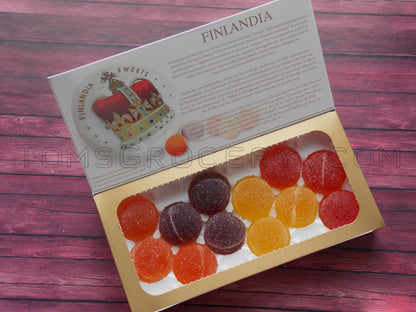 2 FAZER FINLANDIA Fruit Marmalade Jellies Gift Box Gelatin Free Vegan 260g 9.2oz