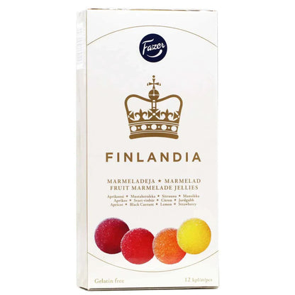 2 FAZER FINLANDIA Fruit Marmalade Jellies Gift Box Gelatin Free Vegan 260g 9.2oz