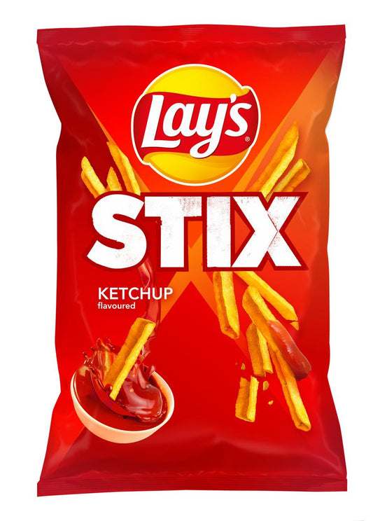 LAYS STIX KETCHUP Flavor Potato Chips Crisps European Snacks 130g 4.5oz