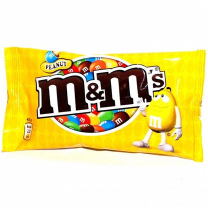 5 x M&M's Chocolate Covered Peanuts with Crispy Sugar Coating 5 x 45g 1.6oz