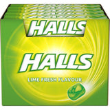 HALLS Lime Flavor Pastilles with Vitamin C (pack of 20)