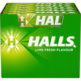 HALLS Lime Flavor Pastilles with Vitamin C (pack of 20)