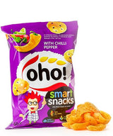 5 OHO CHILLI PEPPER Flavor Puffed Potato Chips 60g 2.1oz