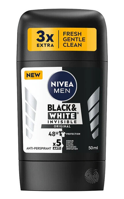 4 NIVEA MEN Invisible Antiperspirant 48h Anti-Marks Protection Deodorant Stick