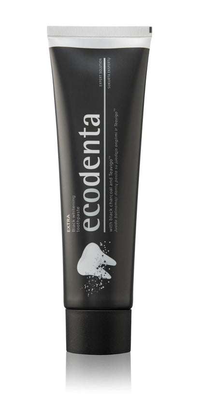 ECODENTA Organic Black Whitening Toothpaste with Black Charcoal & Teavigo 100ml