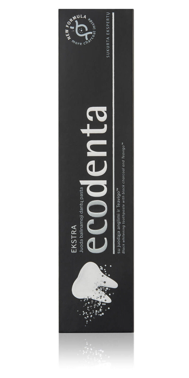 ECODENTA Organic Black Whitening Toothpaste with Black Charcoal & Teavigo 100ml